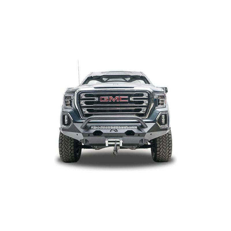 Fab Fours Matrix Front Bumper 2 Stage Black Powder Coat 7/8 in. D-Ring Mounts Pre-Runner Guard l DR19-X4252-1