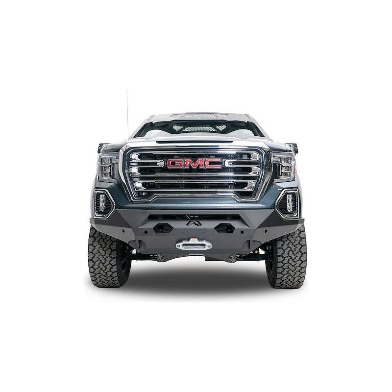 Fab Fours Matrix Front Bumper 2 Stage Black Powder Coat 7/8 in. D-Ring Mounts No Guard l GM15-X2851-1