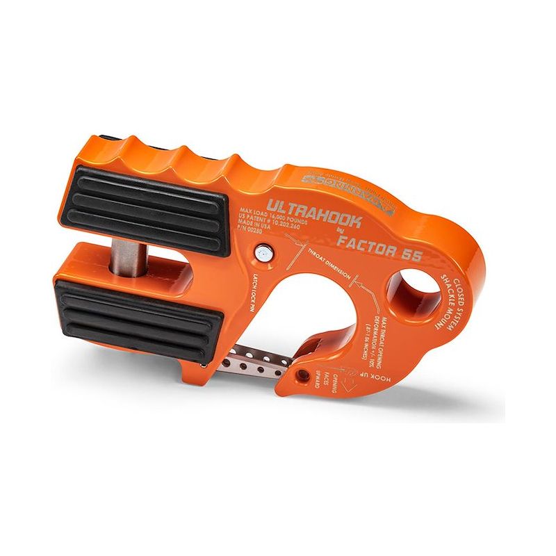 FACTOR 55 | UltraHook Closed System Winch Shackle Mount Orange Factor 55 | B200250-07-GGBW