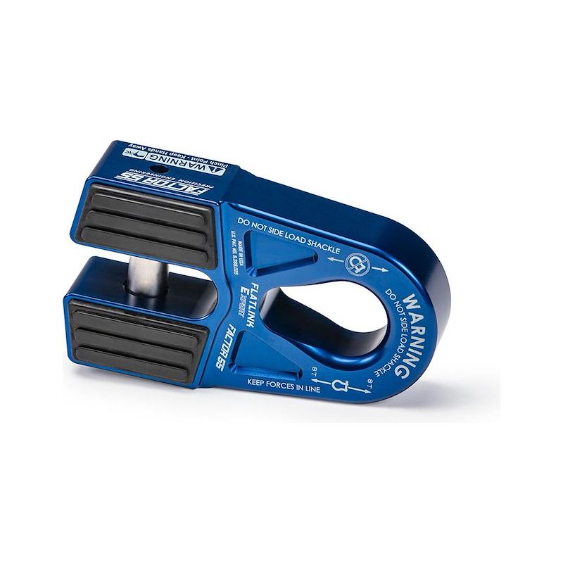 FACTOR 55 |  FlatLink Expert Closed Winch Shackle Mount Blue Factor 55 | B200080-02-GGBW