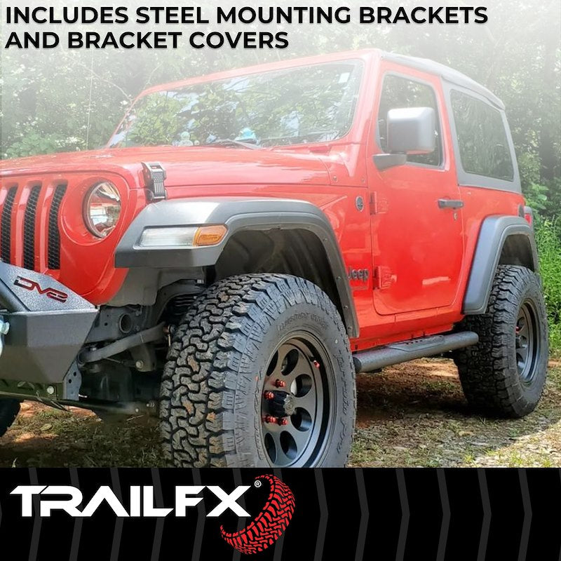 TrailFX | Side Steps JL Wrangler 4 DR. 2018-Present | A1545T