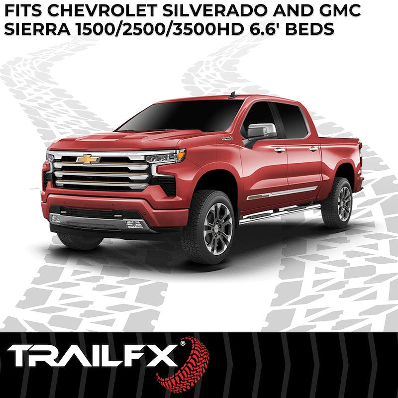 TrailFX Bed Mat Fits Silverado/Sierra 1500-2500 & 3500 6.6' Bed Size (2007-2018) | 620N