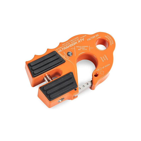 FACTOR 55 |  UltraHook XTV Closed System Winch Shackle Mount Orange Factor 55 | B200275-07-GGBW