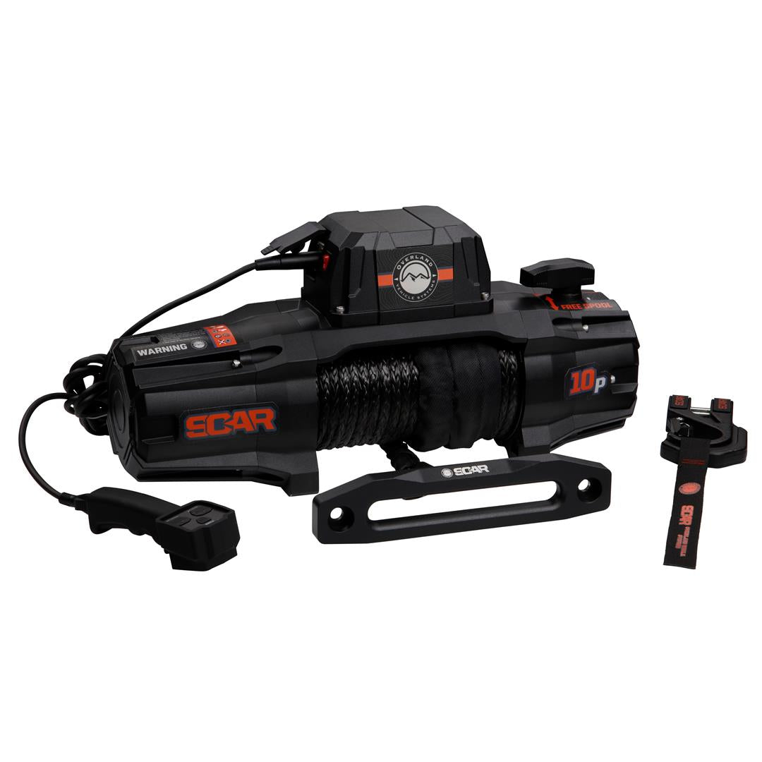 Overland Vehicle Systems SCAR 10S - 10,000 Lbs. Rated Synthetic Rope Winch 19099901