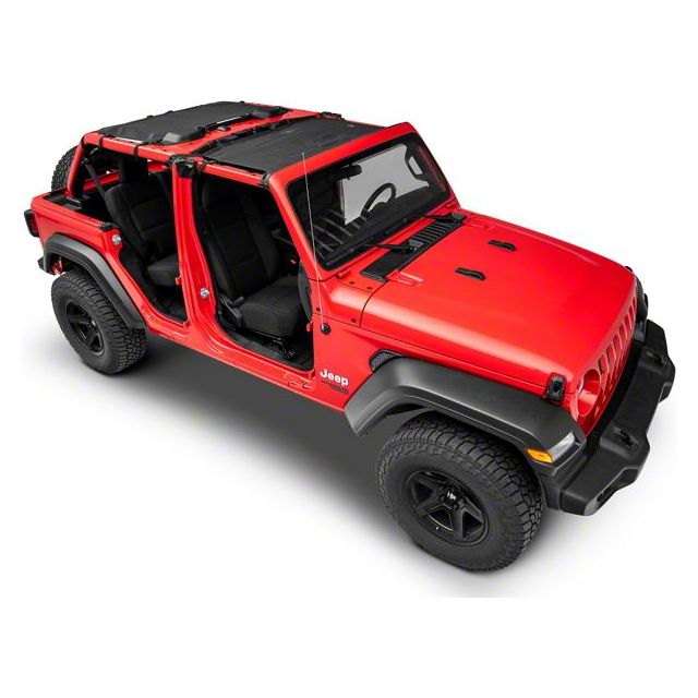 Mastertop Sun Shade Mesh Fits 18-C Jeep Wrangler JL 4 Door Models | 14201601