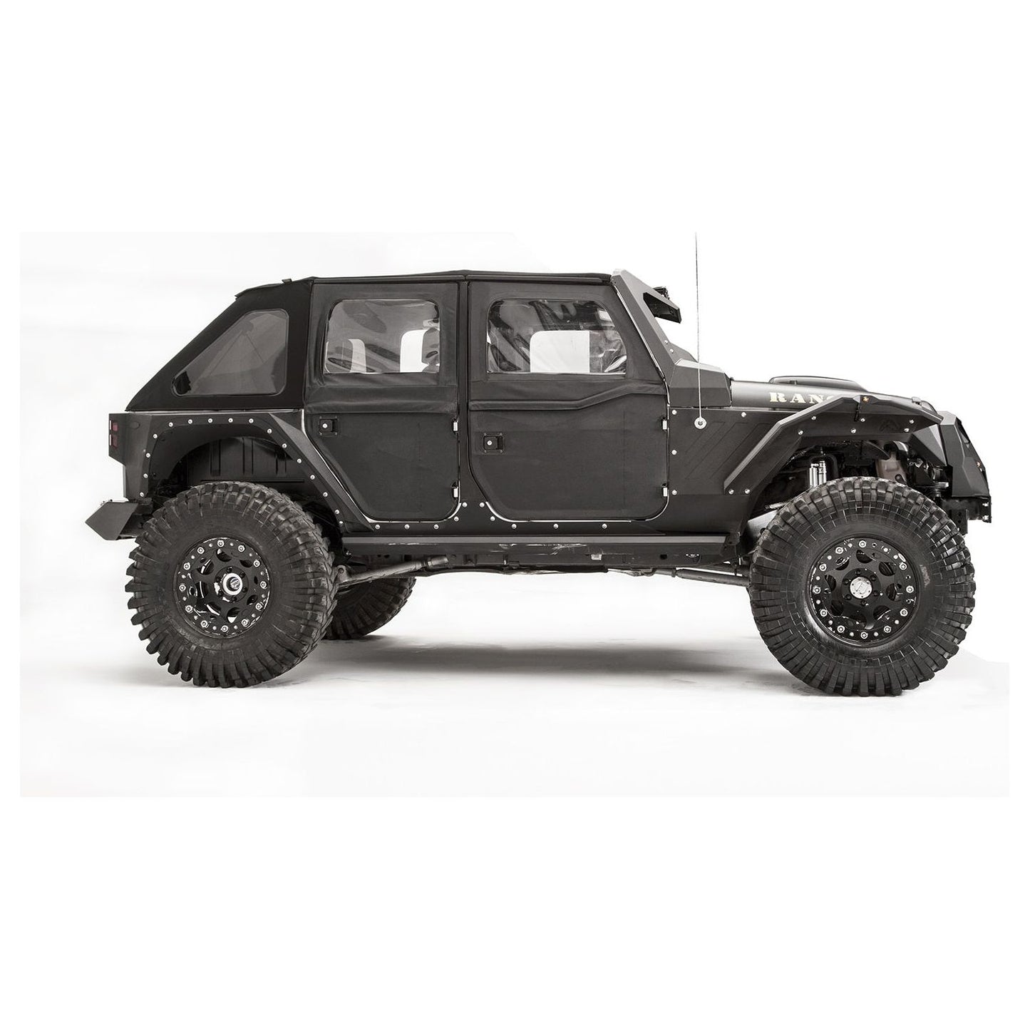 Fab Fours Fender Flare Front Pair Powdercoated l JK1003-1