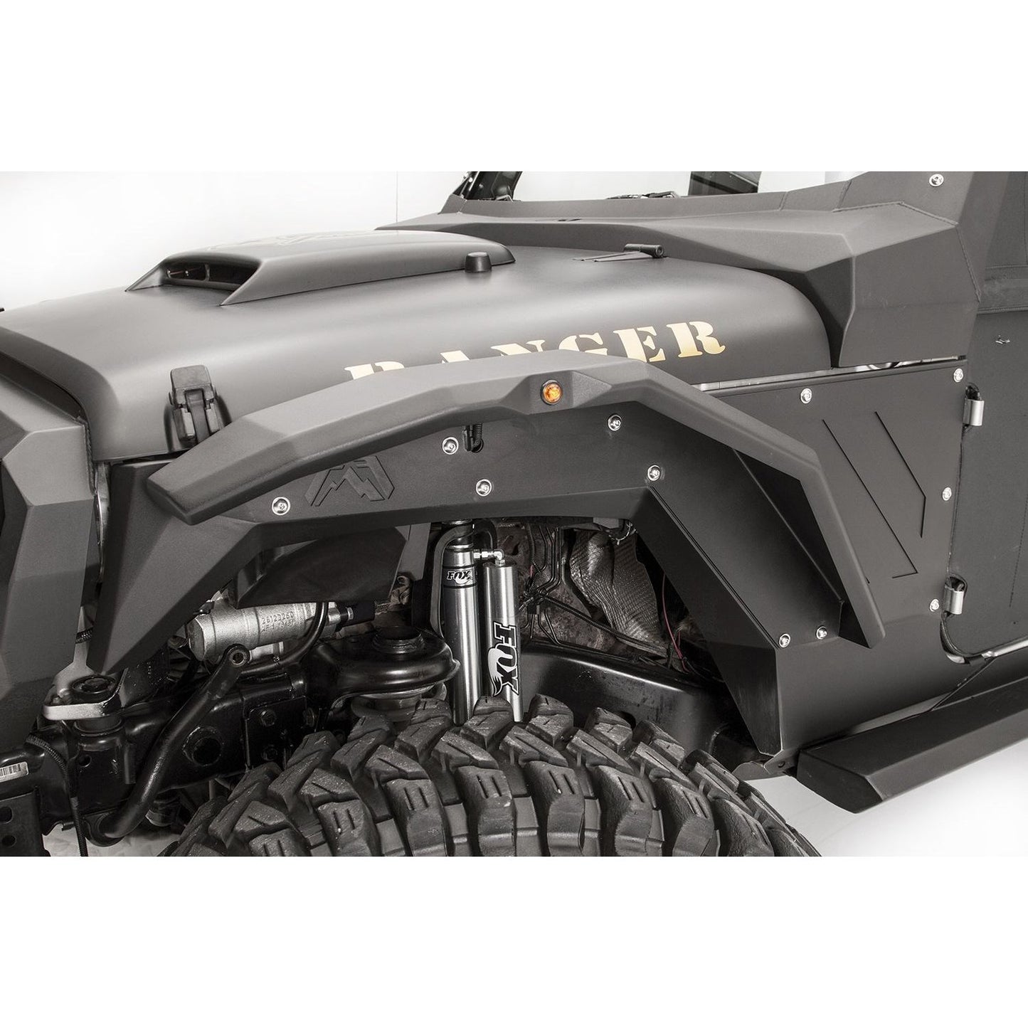 Fab Fours Fender Flare Front Pair Powdercoated l JK1003-1