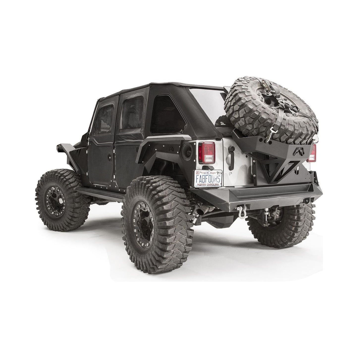Fab Fours Fender Flare Rear Pair Powdercoated l JK1005-1