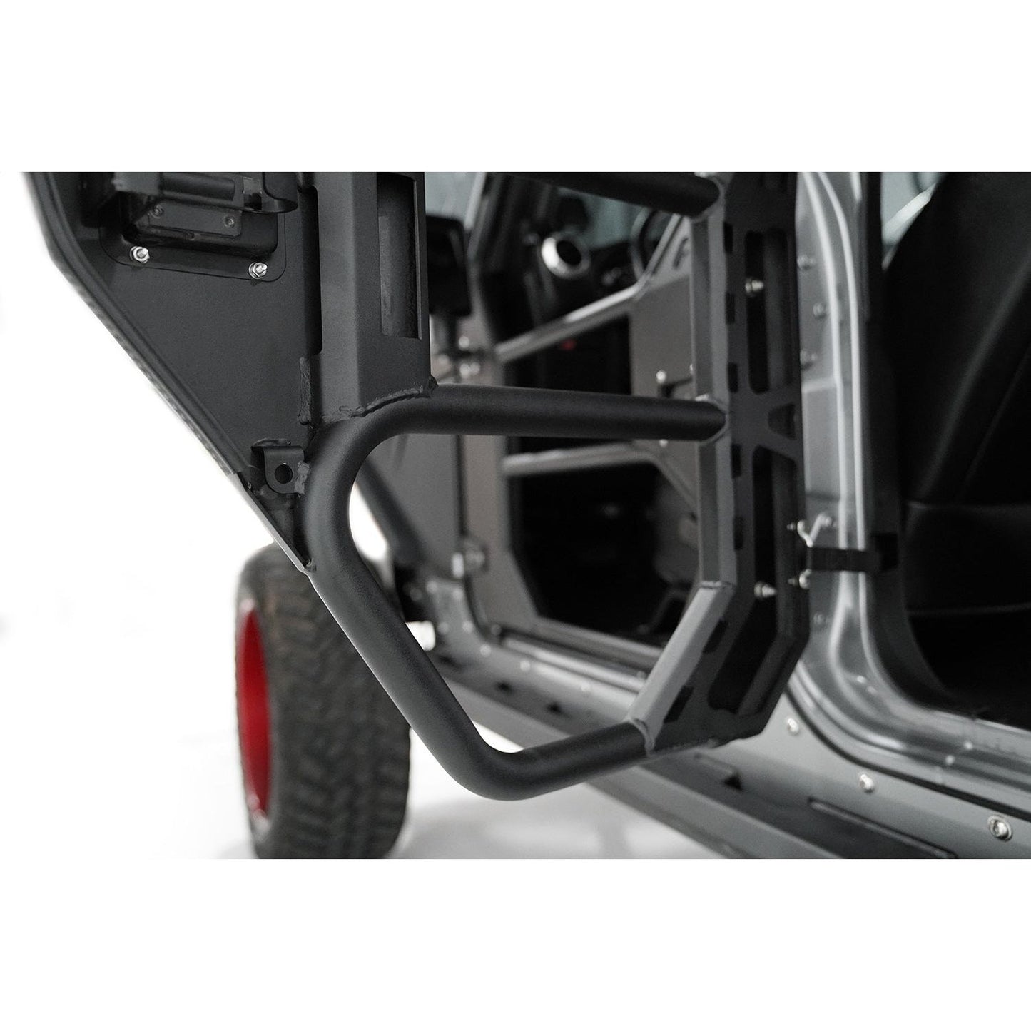 Fab Fours Full Tube Doors Single Stage Black Powder Coat Rear Height 4 in. Width 35 in. Length 44 in. l JK1031-1