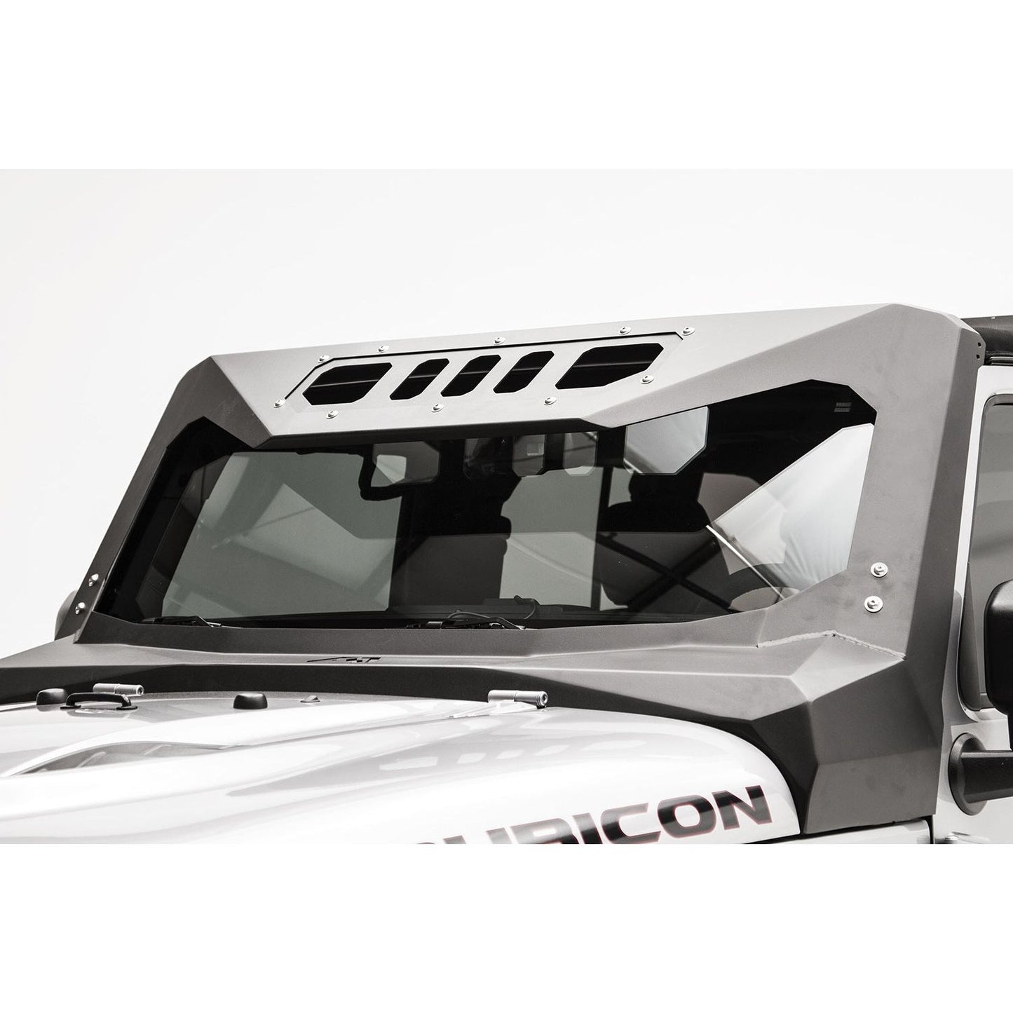Fab Fours ViCowl Combines Roof Visor And Cowl 2 Stage Matte Black Powdercoat l JK3020-1