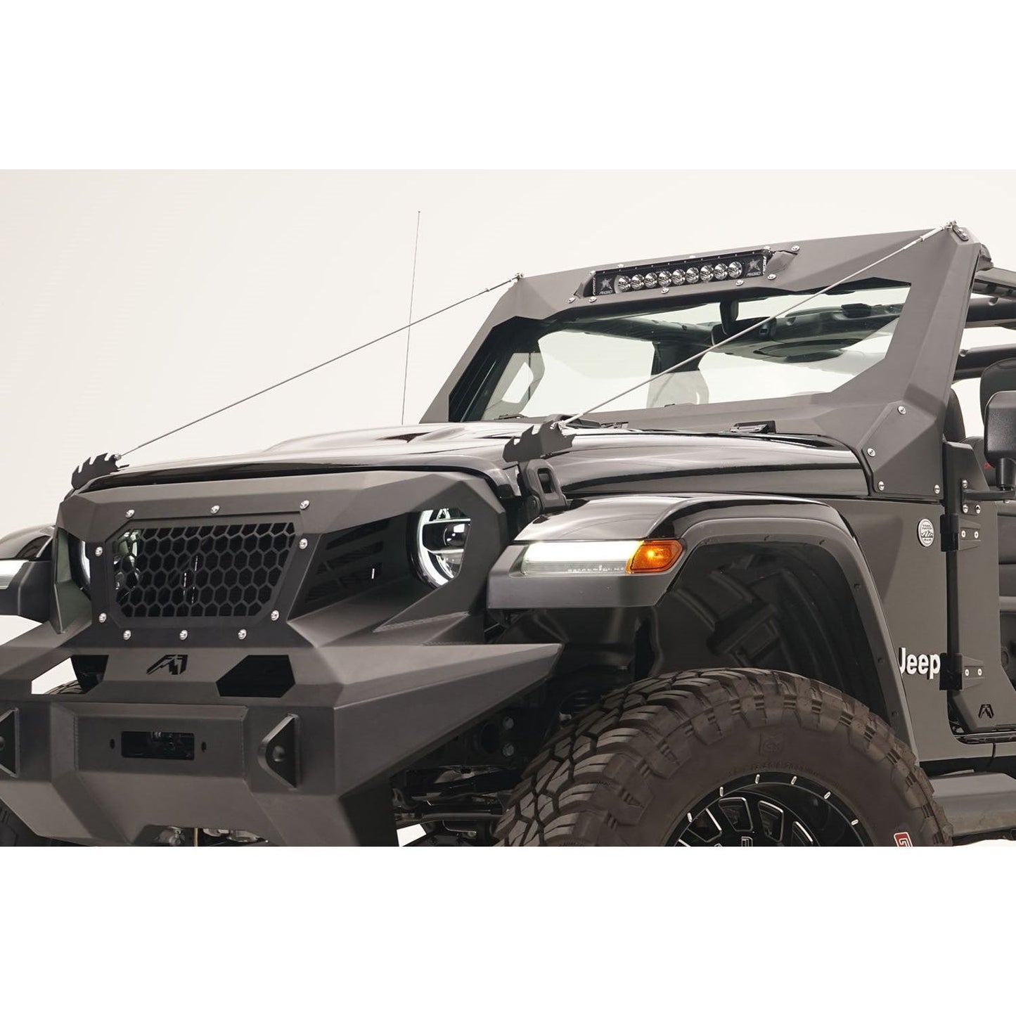 Fab Fours ViCowl Limb Riser 3/16 In. Steel Construction 2 Stage Matte Black Powder Coat l JL1060-1