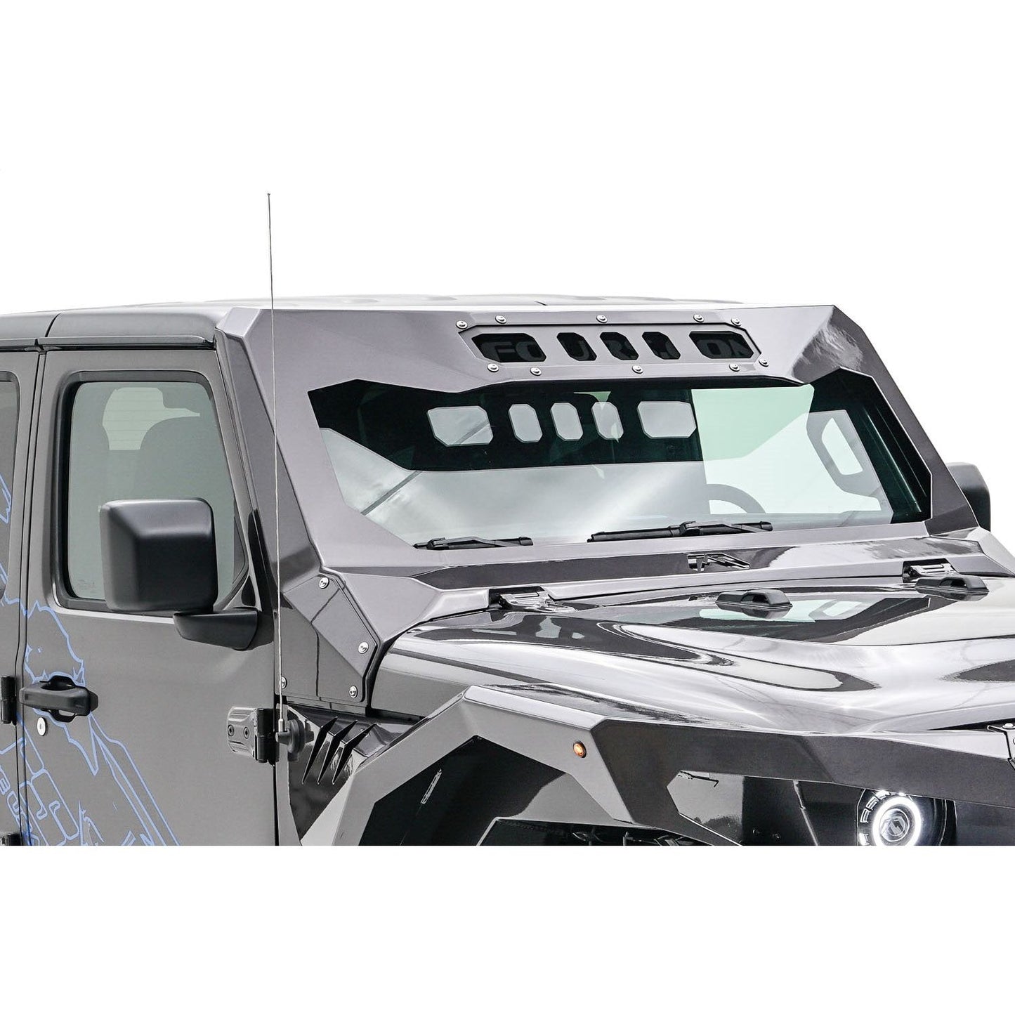 Fab Fours ViCowl 11 Gauge Steel Construction 2 Stage Matte Black Powder Coat w/Epoxy Primer l JL3020-1