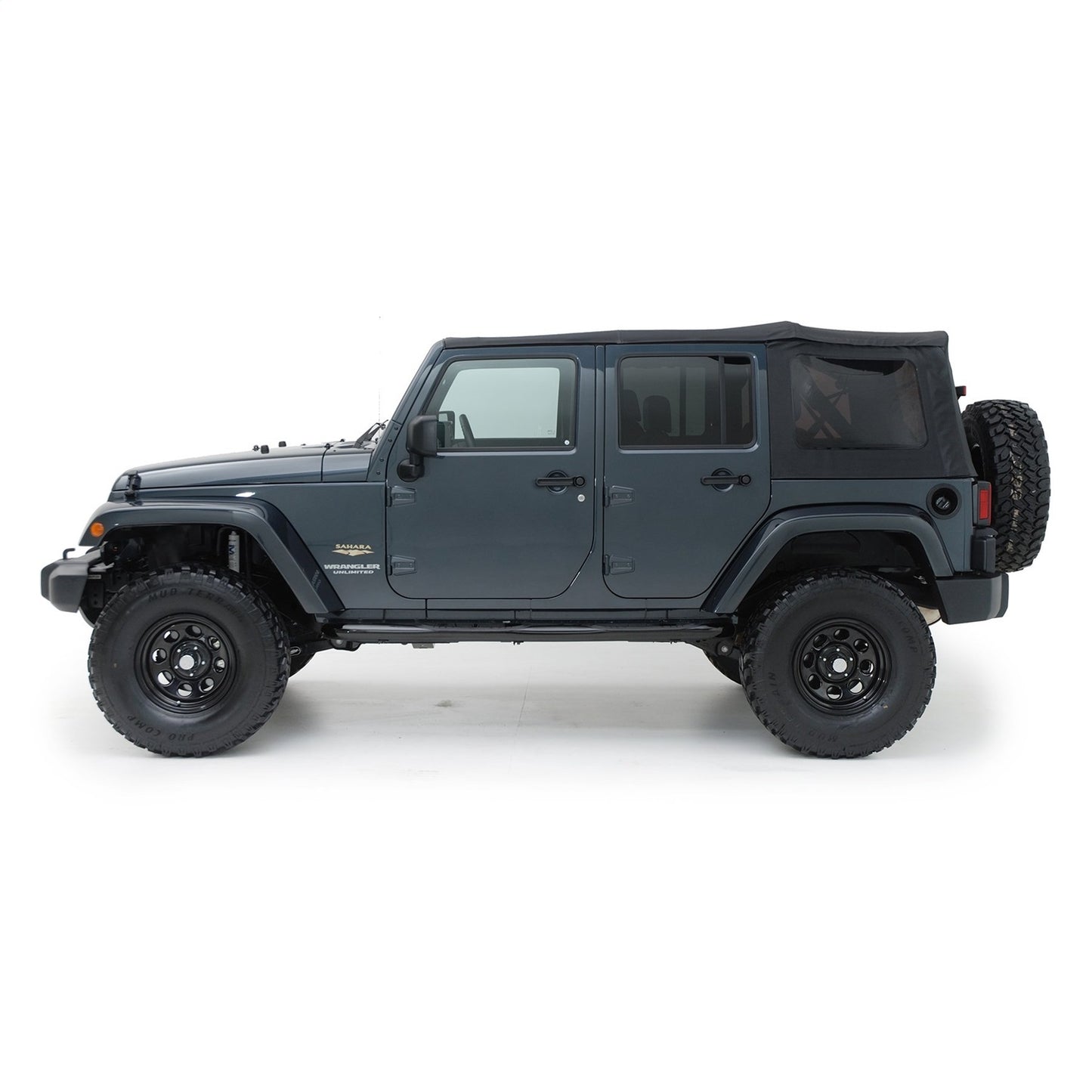 Smittybilt Sure Step Side Bar Black Powder Coat 3 in. No Drill Installation I JN49-S4B