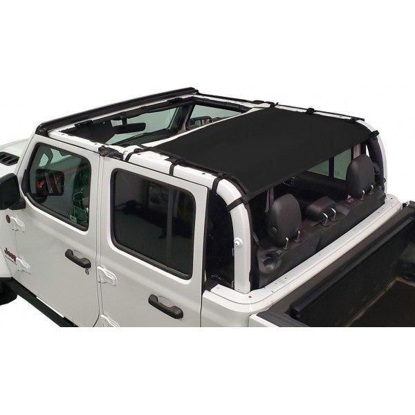 Dirtydog 4X4 Sun Screen Rear only for Jeep JT 4 Door (Select your color)