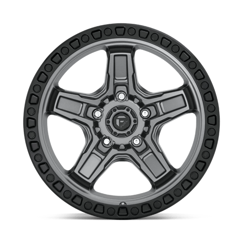 Fuel 1PC D698 KICKER MATTE GUN METAL BLACK BEAD RING