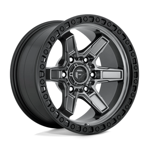 Fuel 1PC D698 KICKER MATTE GUN METAL BLACK BEAD RING