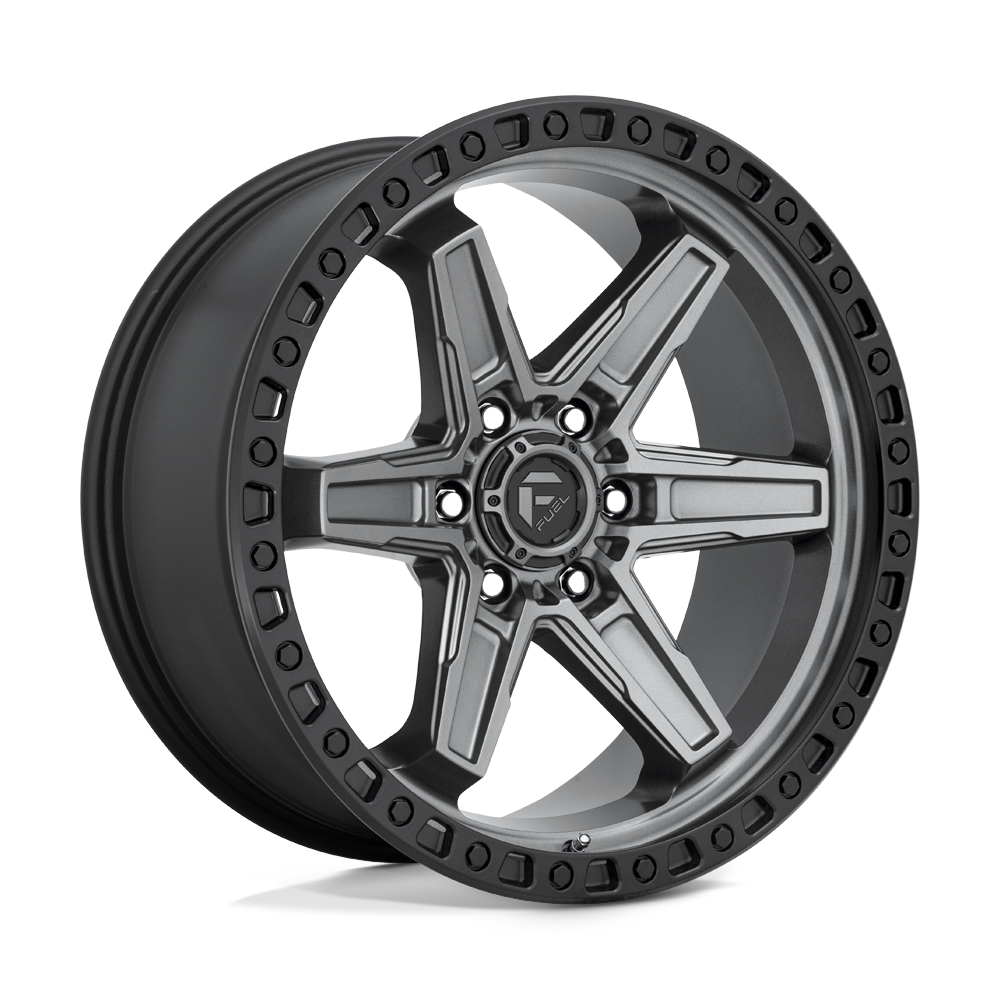 Fuel 1PC D698 KICKER MATTE GUN METAL BLACK BEAD RING