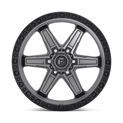 Fuel 1PC D698 KICKER MATTE GUN METAL BLACK BEAD RING