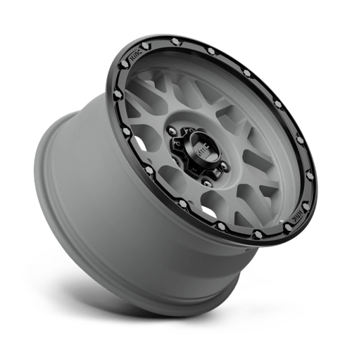 KMC KM535 GRENADE OFF-ROAD MATTE GRAY MATTE BLACK LIP