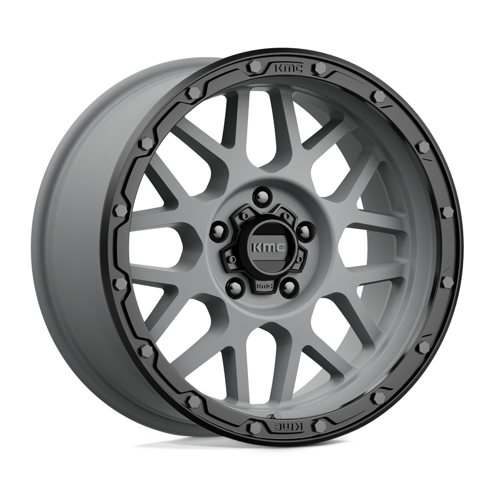 KMC KM535 GRENADE OFF-ROAD MATTE GRAY MATTE BLACK LIP