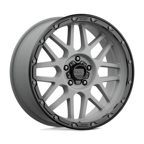 KMC KM535 GRENADE OFF-ROAD MATTE GRAY MATTE BLACK LIP