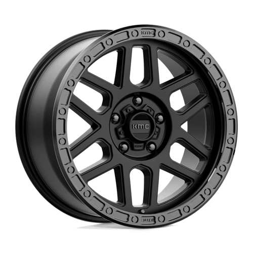 KMC KM544 MESA SATIN BLACK WITH GLOSS BLACK LIP