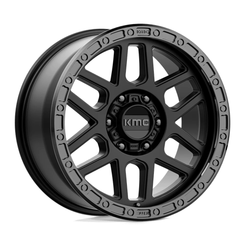 KMC KM544 MESA SATIN BLACK WITH GLOSS BLACK LIP