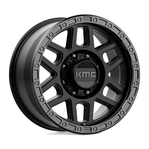 KMC KM544 MESA SATIN BLACK WITH GLOSS BLACK LIP