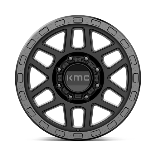 KMC KM544 MESA SATIN BLACK WITH GLOSS BLACK LIP