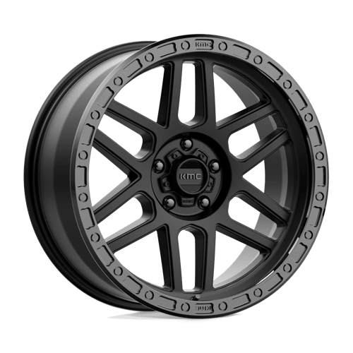 KMC KM544 MESA SATIN BLACK WITH GLOSS BLACK LIP