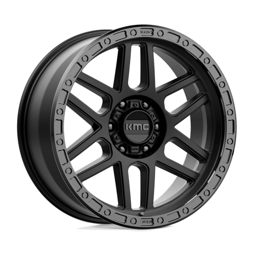 KMC KM544 MESA SATIN BLACK WITH GLOSS BLACK LIP