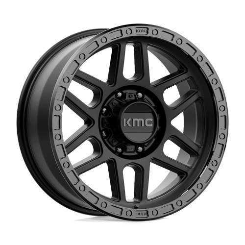 KMC KM544 MESA SATIN BLACK WITH GLOSS BLACK LIP