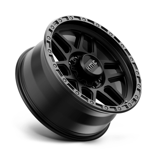 KMC KM544 MESA SATIN BLACK WITH GLOSS BLACK LIP