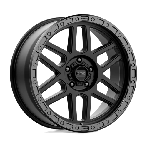 KMC KM544 MESA SATIN BLACK WITH GLOSS BLACK LIP