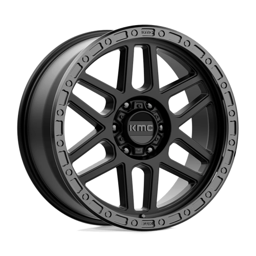 KMC KM544 MESA SATIN BLACK WITH GLOSS BLACK LIP