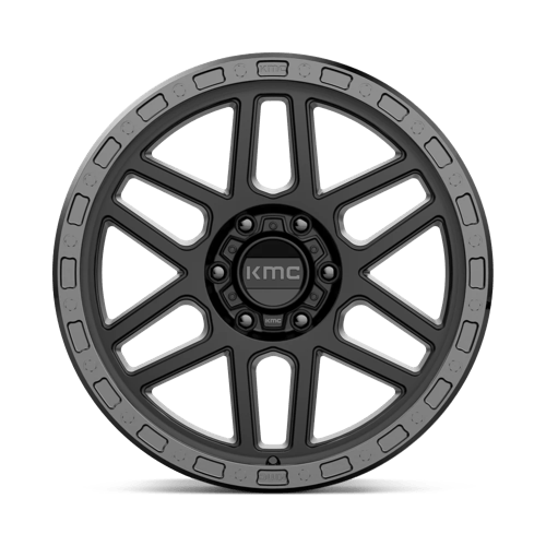 KMC KM544 MESA SATIN BLACK WITH GLOSS BLACK LIP