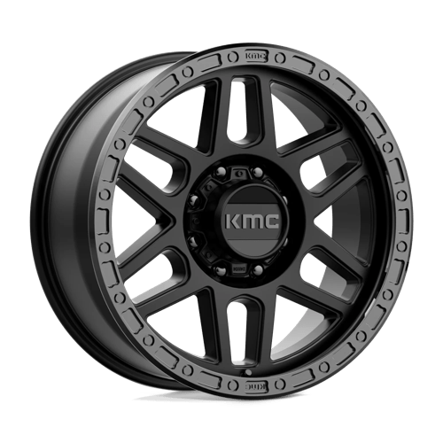 KMC KM544 MESA SATIN BLACK WITH GLOSS BLACK LIP