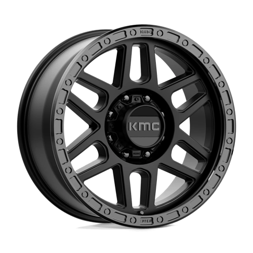KMC KM544 MESA SATIN BLACK WITH GLOSS BLACK LIP