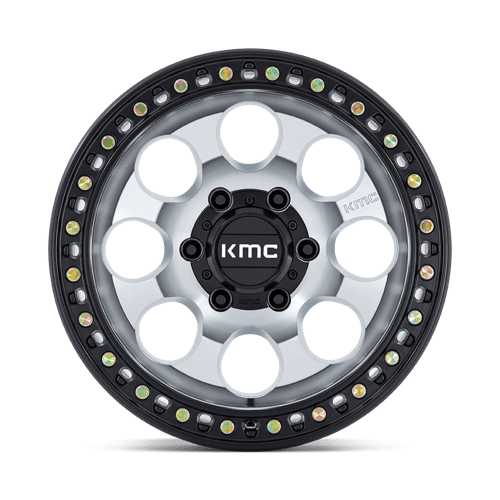 KMC KM550 RIOT SBL MACHINED WITH SATIN BLACK LIP