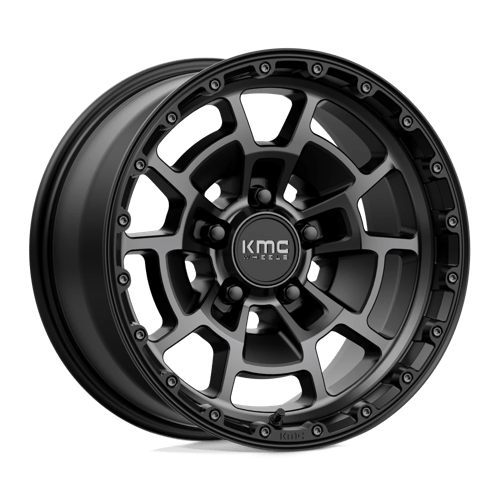 KMC KM718 SUMMIT SATIN BLACK WITH GRAY TINT