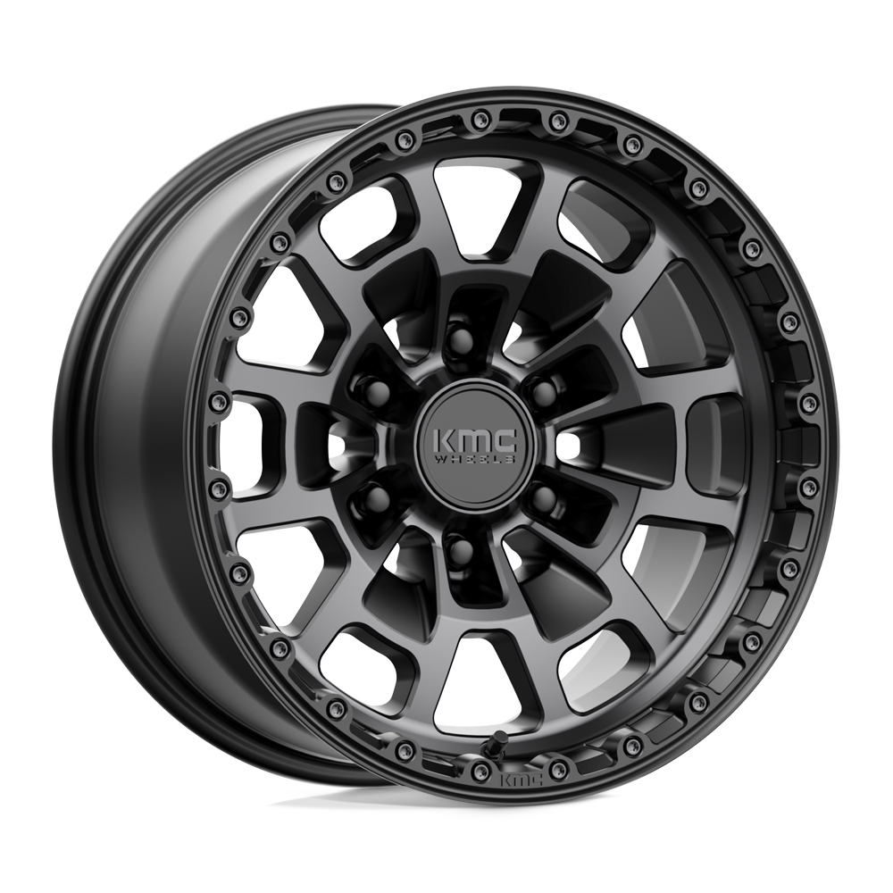 KMC KM718 SUMMIT SATIN BLACK WITH GRAY TINT