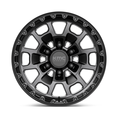 KMC KM718 SUMMIT SATIN BLACK WITH GRAY TINT