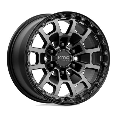 KMC KM718 SUMMIT SATIN BLACK WITH GRAY TINT