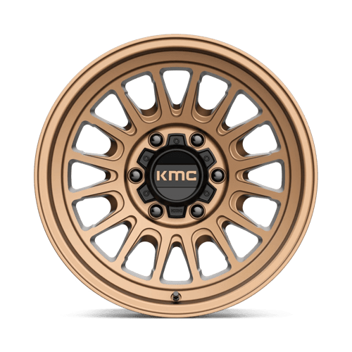 KMC KM724 IMPACT OL Matte Bronze rugged wheel designed for off-road trucks and vehicles.