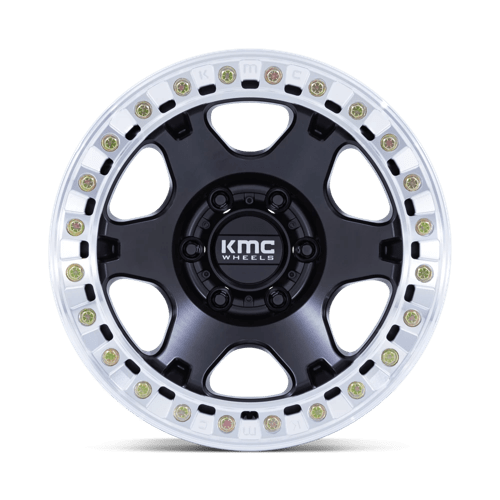 KMC KM238 VI BEADLOCK SATIN BLACK W/ MACHINED RING