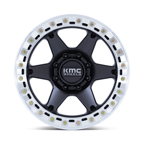 KMC KM238 VI BEADLOCK SATIN BLACK W/ MACHINED RING