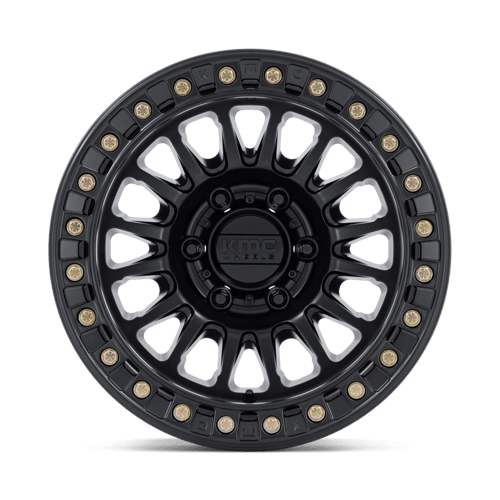 KMC KM239 IMPACT BEADLOCK Matte Black wheel designed for off-road performance and style.
