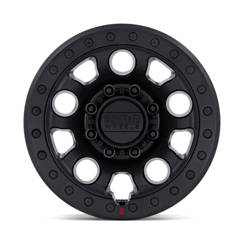 KMC KM241 E25 BEADLOCK Blackout wheel with aggressive styling and durable design for off-road performance.