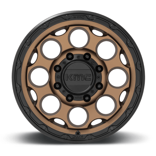 KMC KM541 DIRTY HARRY Matte Bronze W/ Black Lip wheel designed for trucks and SUVs, ideal for off-road enthusiasts.