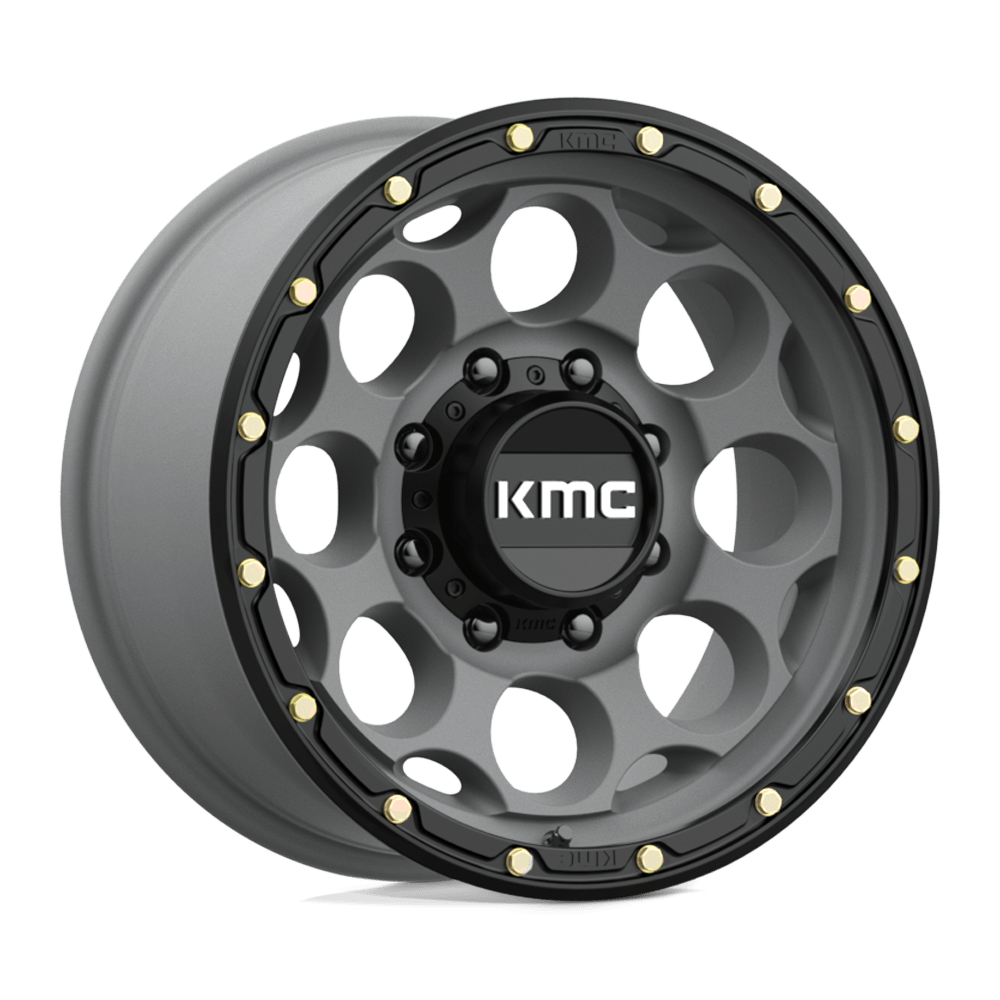 KMC KM541 DIRTY HARRY SATIN GRAY WITH BLACK LIP